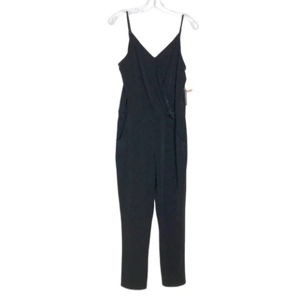 1. State Spaghetti Strap V Neck Jumpsuit, Black, Size S, NWT - Picture 3 of 7